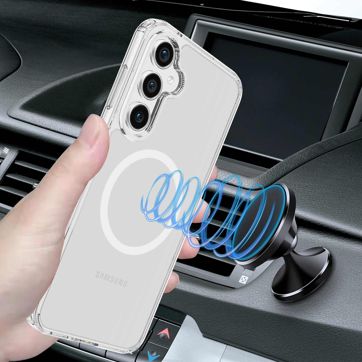 For Samsung Galaxy S23 FE Clear Case Anti-drop Phone Cover Compatible with MagSafe For Samsung Galaxy S23 FE Clear Case Anti-drop Phone Cover Compatible with MagSafe